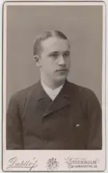 Porträtt på Bankdirektör Reinhold.