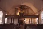 Bergsjö kyrka. Foto under invändig renovering.