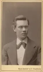 Porträtt av Carl Dan.(Daniel) Lundberg.