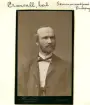 I raden av läroverks- och seminarieadjunkter verksamma i Linköping kom Axel Cronvall i tjänst vid stadens folkskoleseminarium i början av 1870-talet. Född i Sankt Petersburg och utbildad i Uppsala. Gift med Emilia Maria Charlotta von Krusenstjerna. Foto omkring 1885.