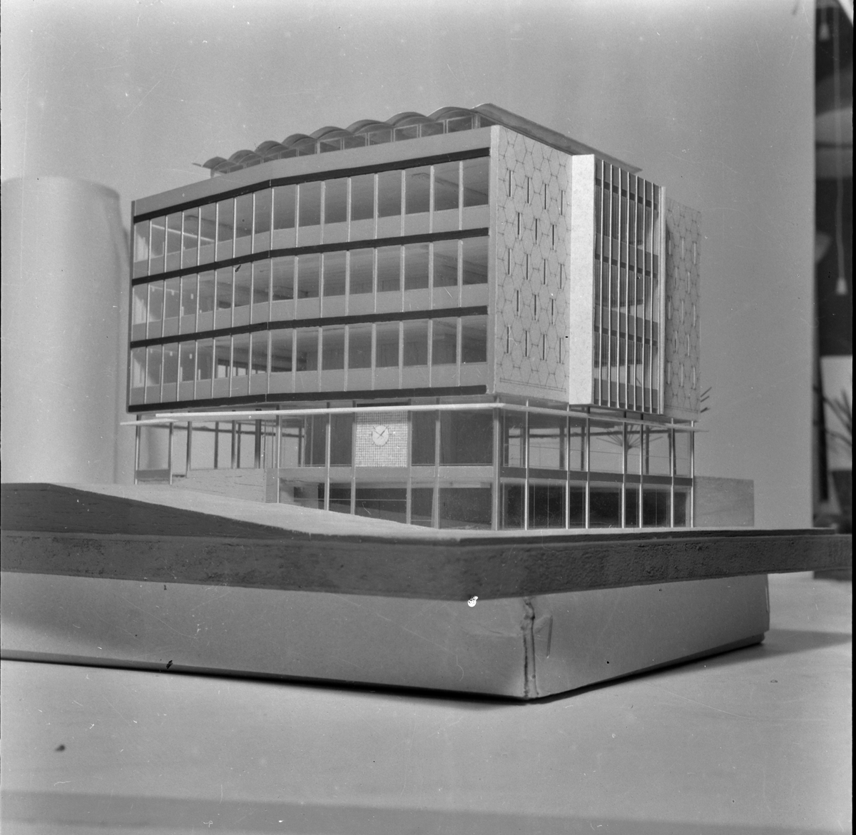 Modell av ny forretningsgård i Kongens gate 49