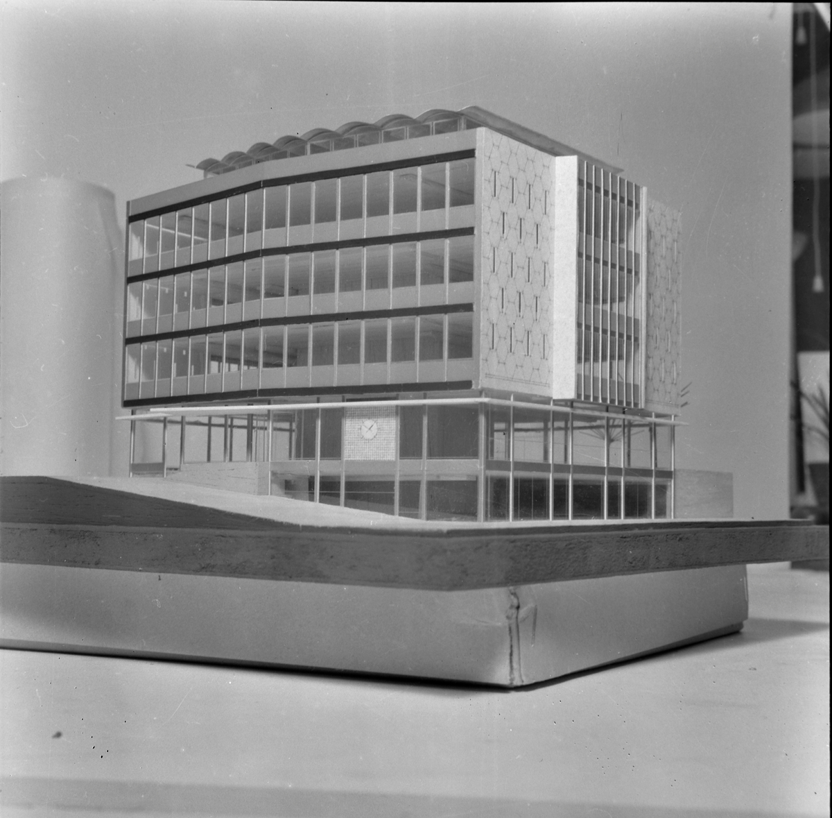 Modell av ny forretningsgård i Kongens gate 49