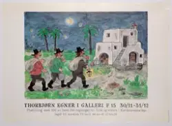 Thorbjørn Egner i Galleri F 15 [Utstillingsplakat]