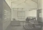 Kontorsinteriör. Ur album för Edvard Hubendicks arkiv.