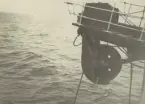 Kabeldragning Nynäshamn - Ire, oktober 1920. Akterhjul. Ur albumet Telegrafverkets Sjökabelarbeten 1919-1921.