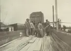 Kabeldragning Kämpinge - Zarrenzin, september 1921. Stralsundkabel lastas i läktaren. Ur albumet Telegrafverkets Sjökabelarbeten 1919-1921.