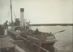 Kabeldragning Kämpinge - Zarrenzin, september 1921. Hansa Stralsund. Ur albumet Telegrafverkets Sjökabelarbeten 1919-1921.