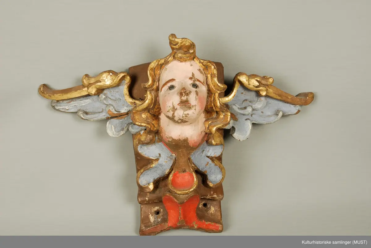 Seraf hode med vinger