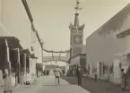 Jubileumsutställningen i Göteborg 1923. Ostindiska tornet. Ur albumet Utställningen Göteborg 1923.