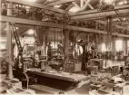 Mekanisk verkstad. Interiör. Ur album: J. & C. G. Bolinder's M. V.A.B. Stockholm.