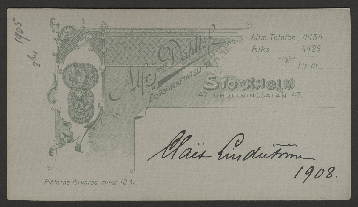 C.O. Lindsström 1905