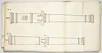 Avbildning av eldrör från fästningen i Dorpat (Tarto), ur en volym som dokumenterar artilleritroféer i Livlands fästningar, daterad 1681.