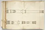 Avbildning av eldrör från fästningen i Dorpat (Tarto), ur en volym som dokumenterar artilleritroféer i Livlands fästningar, daterad 1681.