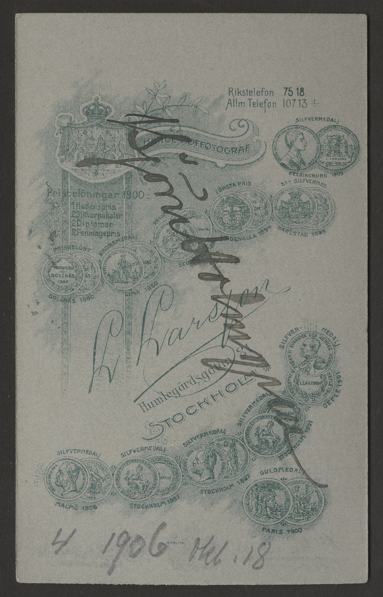 B. Frithiofsson-Holmgren 1906