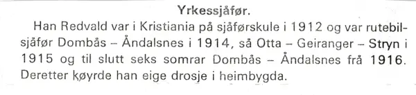 Redvald Høye, Ringebu