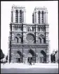 Foto av Notre-Dame i Paris, en romersk-katolsk katedral, 1921.