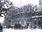 Fotot visar Saint-Eustache-kyrkan i Paris, 1921.