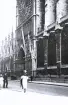 Foto på del av Notre-Dame i Paris, 1921.