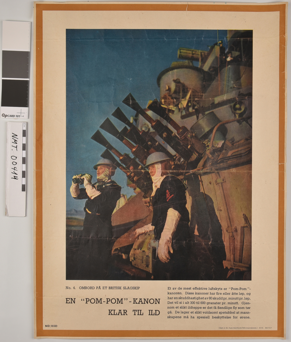 To marinegastar ved ei kanon.