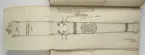 Ritning av eldrör ur en volym som visar troféer och ett mindre antal äldre svenska metallstycken. Dessa ingick i bestyckningen i Stralsund 1671 samt i Helsingborg, Malmö och Landskrona.