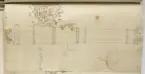 Ritning av eldrör ur en volym som visar troféer och ett mindre antal äldre svenska metallstycken. Dessa ingick i bestyckningen i Stralsund 1671 samt i Helsingborg, Malmö och Landskrona.