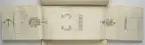 Ritning av eldrör ur en volym som visar troféer och ett mindre antal äldre svenska metallstycken. Dessa ingick i bestyckningen i Stralsund 1671 samt i Helsingborg, Malmö och Landskrona.