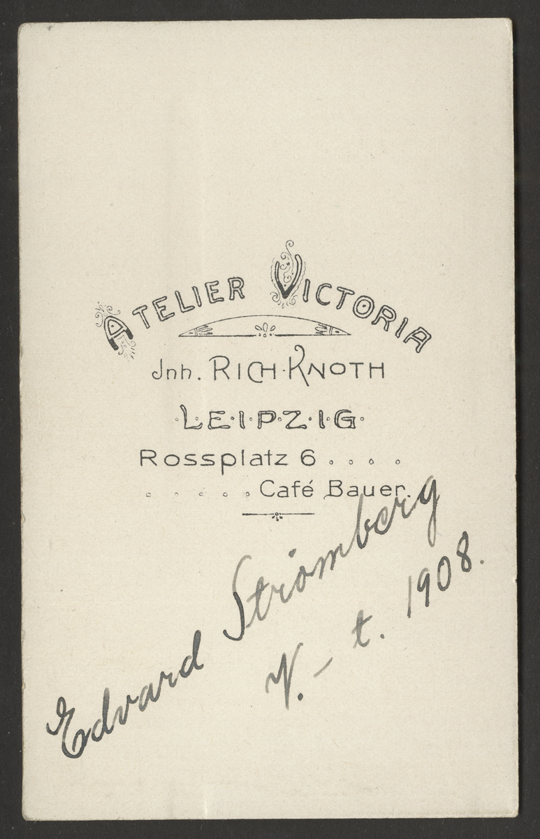 Edvard Strömberg 1908