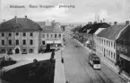 Gamla Rådhuset vid Hovrättstorget, Östra Storgatan i Jönköping. Vykort skrivet 1912-10-24.