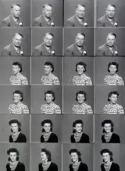 Portrett serie av Ingeniør Ole Kirsebom med døtrene Lussi Ki