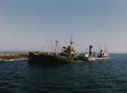 Försök att bärga S/S HEIMDAL