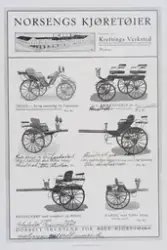 Hamar, Katalog: P. Norsengs Vognfabrikk, hestekjøretøy. Leve