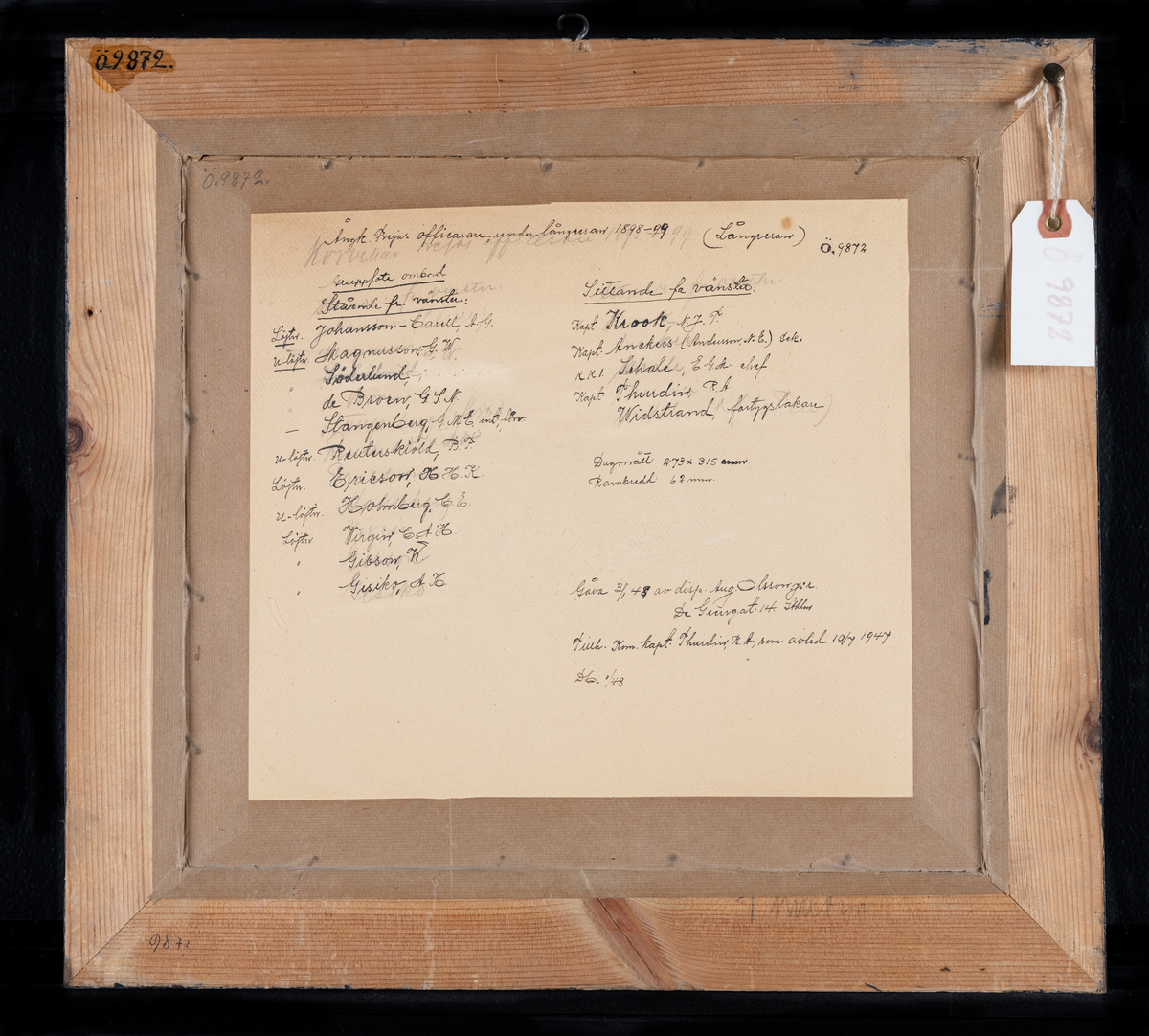 Officerare ombord på ångkorvetten Freja. Långresa 1898-99