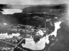 Forsså bruk AB, omkring 1930. Flygbild.
