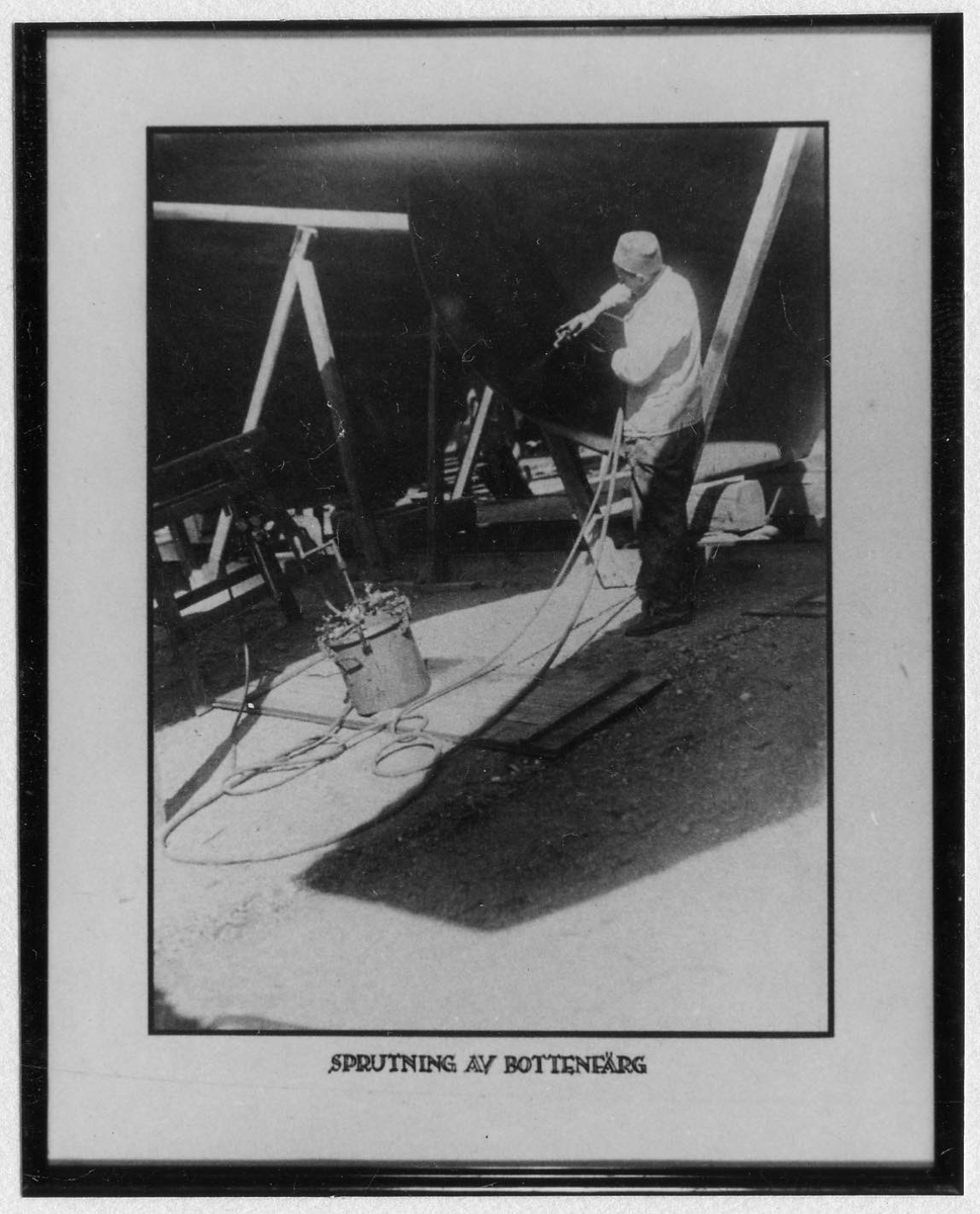 Neglinge varv "Sprutning av bottenfärg"