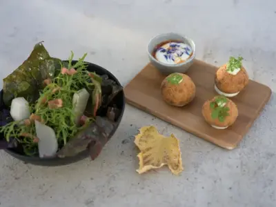 Fristende retter fra Gartneriet spiseri. 