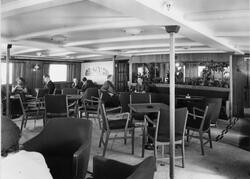 Første plass røykesalong ombord hurtigruteskipet DS Lofoten 