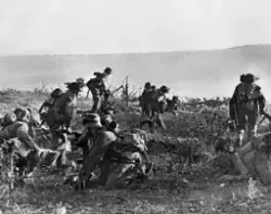 Tyske propagandabilder fra andre verdenskrig.
På slagmarken,