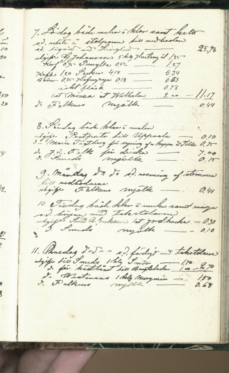 Erik Lindström, Linghed, dagbok 1900-1903