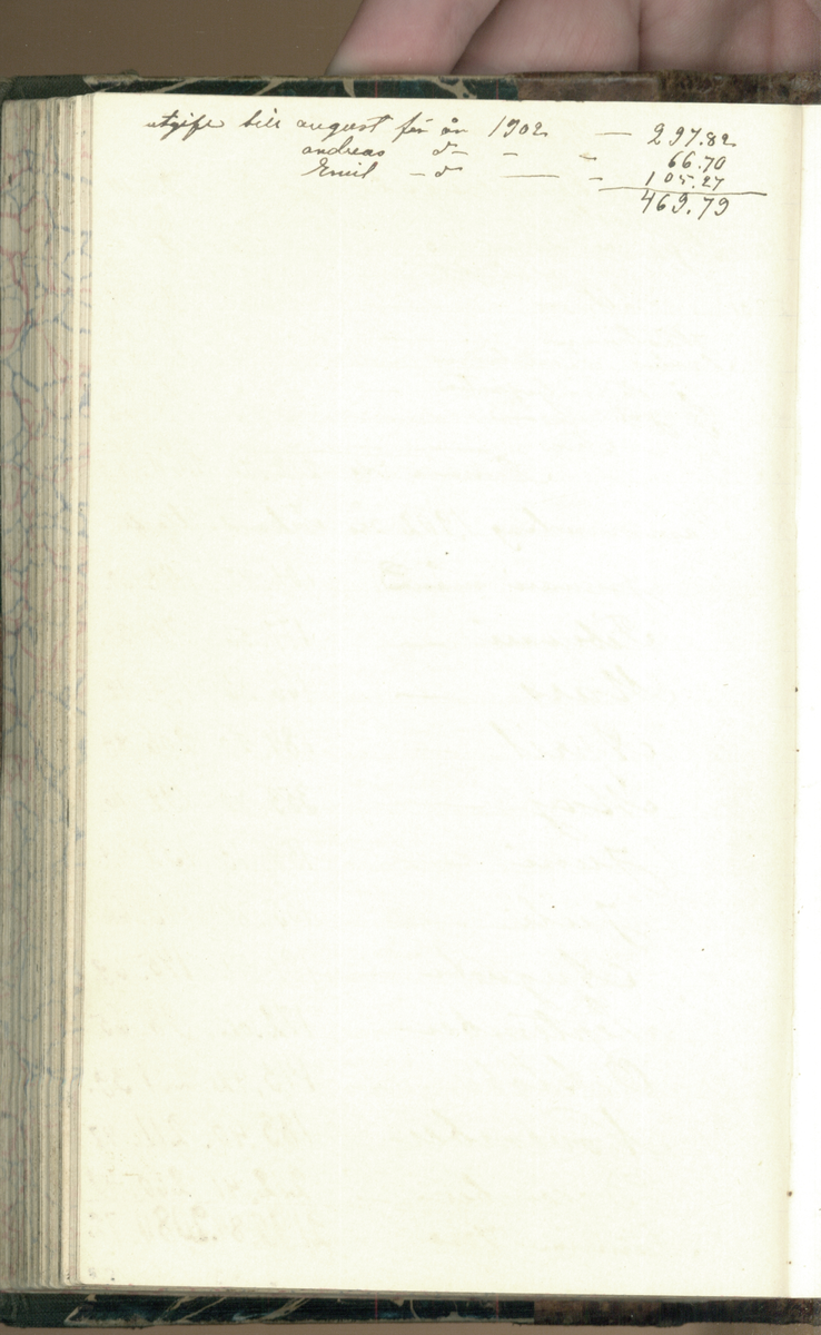 Erik Lindström, Linghed, dagbok 1900-1903