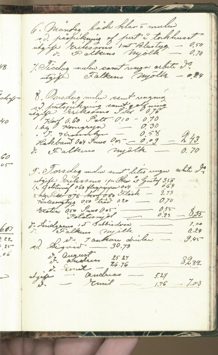 Erik Lindström, Linghed, dagbok 1900-1903