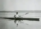 Sven Thorell i kanot 1913