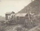 Text bak på foto: Daiquiri Gruvor, Alberto Mines övre bromsbanestation, våren 1910, Cuba 1910