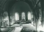 Interiör i Locknevis nya kyrka, 1918.