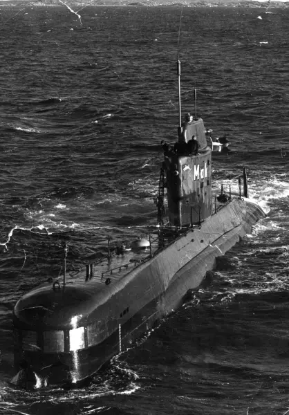 Ubåten Makrillen ute till havs