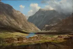 Fra Bøverdalen [Olje på lerret]