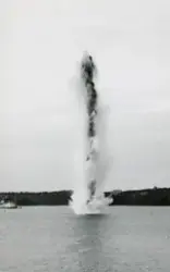 50 kg mina sprängs i Hårsfjärden.