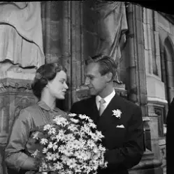 Bröllop - Allman och Oldenburg, Uppsala 1955