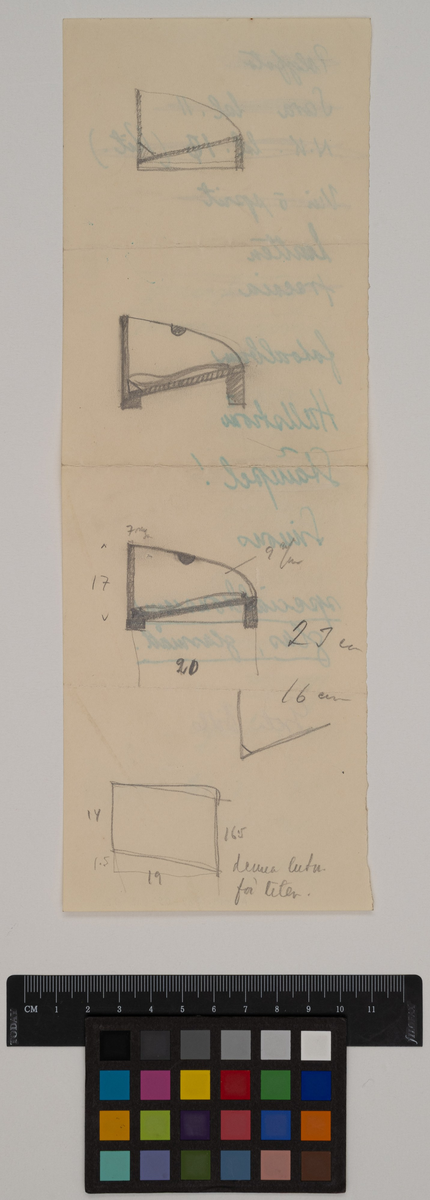 Skisser av möbel
Elevarbete
