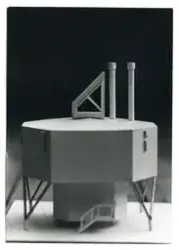 Arktisk stad i Resolute Bay
Modell av tvåvåiningshus