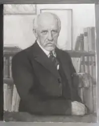 Foto av maleri av Fridtjof Nansen (1861 - 1930). Ukjent kuns